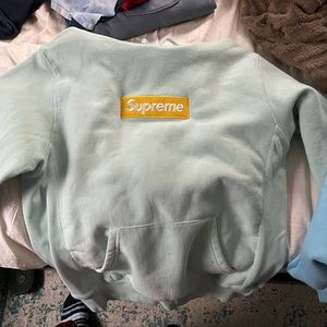 supreme box logo sky blue